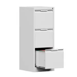 3 Drawer Vertical File Cabinet with Lock, Metal Filing Cabinet for Home Office, Locking File Cabinet for A4/F4/Legal/Letter, Assembly Required (White, 3 Drawer) 3 Drawer Vertical File Cabinet with Lock, Metal Filing Cabinet for Home Office, Locking File Cabinet for A4/F4/Legal/Letter, Assembly Required (White, 3 Drawer)