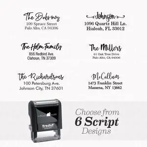 Custom Return Address Stamp, Personalized Self-Inking Address Stamps Custom Return Address Stamp, Personalized Self-Inking Address Stamps