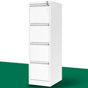 4 Drawer File Cabinet with Lock, Vertical File Cabinet with Lock, Locking File Cabinet Hanging Files for A4/ Legal/Letter, Require Assembly, White 4 Drawer File Cabinet with Lock, Vertical File Cabinet with Lock, Locking File Cabinet Hanging Files for A4/ Legal/Letter, Require Assembly, White