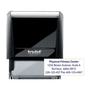 3-Lines Custom Self-Inking Stamp- Return Address Stamp (Medium) 3-Lines Custom Self-Inking Stamp- Return Address Stamp (Medium)
