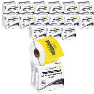 Compatible with Dymo 30256 Labels, Yellow, 2-5/16" x 4" | Shipping Labels; Compatible With Dymo LW 450, 4XL (Not 5**, 5XL), Rollo & Zebra; 16 Rolls /4800 Labels Compatible with Dymo 30256 Labels, Yellow, 2-5/16" x 4" | Shipping Labels; Compatible With Dymo LW 450, 4XL (Not 5**, 5XL), Rollo & Zebra; 16 Rolls /4800 Labels
