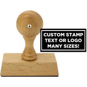 Personalized Business Custom Rectangular Wood Hand Logo ot Text Stamp - Choose from 15 Ink Colors Personalized Business Custom Rectangular Wood Hand Logo ot Text Stamp - Choose from 15 Ink Colors