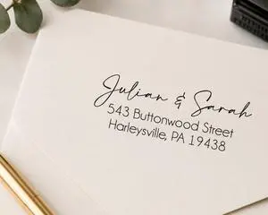 Custom Address Stamp Personalized, Self-Inking or Wood Handle Return Address Stamp, Personalized Name and Address Stamp for Envelopes, Mail, Wedding Invitations, Cards and Business Use Custom Address Stamp Personalized, Self-Inking or Wood Handle Return Address Stamp, Personalized Name and Address Stamp for Envelopes, Mail, Wedding Invitations, Cards and Business Use