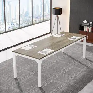 6.5FT Conference Table, 78.7-Inch Rectangle Meeting Seminar Table, Large Business Tables for 6-8 People (Only Table) 6.5FT Conference Table, 78.7-Inch Rectangle Meeting Seminar Table, Large Business Tables for 6-8 People (Only Table)