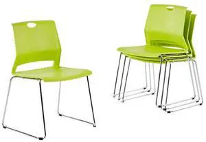 Stacking Chairs for Business, Modern Dining Chairs for Home-Green (Set of 4) Stacking Chairs for Business, Modern Dining Chairs for Home-Green (Set of 4)