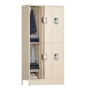 6 Door Metal Storage Locker for Employees, Heavy Duty Steel School Locker with Lift Up Handle & Recessed Hasp, Gym Office Lockers with Adjustable Shelves & Hooks, 72"H x 35.4"W x 15.75"D, Beige 6 Door Metal Storage Locker for Employees, Heavy Duty Steel School Locker with Lift Up Handle & Recessed Hasp, Gym Office Lockers with Adjustable Shelves & Hooks, 72"H x 35.4"W x 15.75"D, Beige