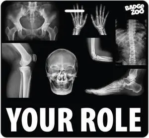 Personalized Double-Sided Horizontal Radiology Marker Holder with Real X-RAY Scans - Waterproof PVC - 3 1/3" x 3 1/8" - 100 Pack Personalized Double-Sided Horizontal Radiology Marker Holder with Real X-RAY Scans - Waterproof PVC - 3 1/3" x 3 1/8" - 100 Pack