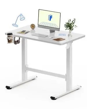 H7 Plus Mobile Standing Desk, Pneumatic Adjustable,One-Piece 40" | Cordless standing desk with stable dual-column design.Stand up desk for small spaces and home office Height 27.6"45",White H7 Plus Mobile Standing Desk, Pneumatic Adjustable,One-Piece 40" | Cordless standing desk with stable dual-column design.Stand up desk for small spaces and home office Height 27.6"45",White