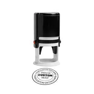 Custom Round Self-Inking Stamp Personalized Circular Rubber Stamp for Business, Office Mail, Logo and Craft Use (Large) Custom Round Self-Inking Stamp Personalized Circular Rubber Stamp for Business, Office Mail, Logo and Craft Use (Large)