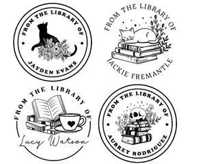 Book Embosser Personalized Teacher Stamp | Custom Ex Libris This Belongs to from The Library of | Classroom Kids School Label Reading Gift Tool | Wood Handle Self-Inking 1.6" Book Embosser Personalized Teacher Stamp | Custom Ex Libris This Belongs to from The Library of | Classroom Kids School Label Reading Gift Tool | Wood Handle Self-Inking 1.6"