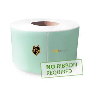 Direct Thermal Paper Label/IndustrialGrade 4" x 6", with Perforation, 3" Core, 8" OD,1000 Pcs/Roll (4Roll/Box) - Green Direct Thermal Paper Label/IndustrialGrade 4" x 6", with Perforation, 3" Core, 8" OD,1000 Pcs/Roll (4Roll/Box) - Green