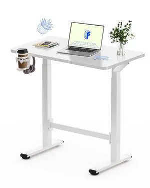 H7 Plus Mobile Standing Desk, Pneumatic Adjustable,One-Piece 32" | Cordless standing desk with stable dual-column design.Stand up desk for small spaces and home office Height 27.6"45",White H7 Plus Mobile Standing Desk, Pneumatic Adjustable,One-Piece 32" | Cordless standing desk with stable dual-column design.Stand up desk for small spaces and home office Height 27.6"45",White