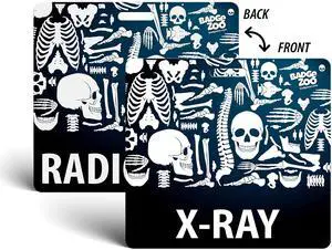 X-Ray/Radiology Badge Buddy - Black - Skeleton Themed - Radiology Horizontal Badge Id Card - By (20) X-Ray/Radiology Badge Buddy - Black - Skeleton Themed - Radiology Horizontal Badge Id Card - By (20)