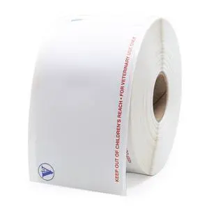 Veterinary Prescription Labels 1-15/16 x 3-1/2 in Direct Thermal - for Veterinary Use Only - 400 Labels/Roll - Compatible with Zebra and Dymo 450 Label Printers Veterinary Prescription Labels 1-15/16 x 3-1/2 in Direct Thermal - for Veterinary Use Only - 400 Labels/Roll - Compatible with Zebra and Dymo 450 Label Printers