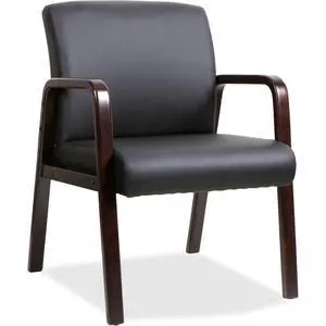 Guest Chair, Black/Espresso Guest Chair, Black/Espresso