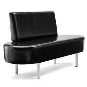 Waiting Room Bench Seating,Salon Reception Bench Office Chair with Backrest, 59.1'' Heavy Duty Guest Lobby Chair for Beauty Barber Furniture, Black Waiting Room Bench Seating,Salon Reception Bench Office Chair with Backrest, 59.1'' Heavy Duty Guest Lobby Chair for Beauty Barber Furniture, Black