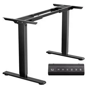 Dual Motor Electric Standing Desk Frame, Height Adjustable Desk Legs for Max 70.8" Desktop, 330 LBS Capacity Sit Stand Up Base with 3 Memory Presets for Home Office, Black(Frame Only) Dual Motor Electric Standing Desk Frame, Height Adjustable Desk Legs for Max 70.8" Desktop, 330 LBS Capacity Sit Stand Up Base with 3 Memory Presets for Home Office, Black(Frame Only)