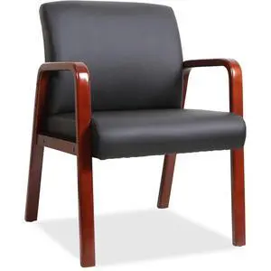 Guest Chair, Black/Mahogany Guest Chair, Black/Mahogany