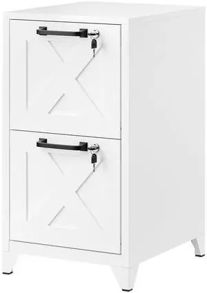 File Cabinet with Lock Vertical Filing Storage Cabinet Office Home Steel for Letter Size File Cabinet Locked,Assembly Required (White, 2 Drawers-Metal Leg) File Cabinet with Lock Vertical Filing Storage Cabinet Office Home Steel for Letter Size File Cabinet Locked,Assembly Required (White, 2 Drawers-Metal Leg)