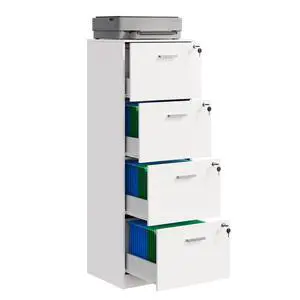 4 Drawer Vertical File Cabinet, Wood Filing Cabinet with Lock | Home Office File Storage Cabinet for Letter and A4 Size, Printer Stand, White 4 Drawer Vertical File Cabinet, Wood Filing Cabinet with Lock | Home Office File Storage Cabinet for Letter and A4 Size, Printer Stand, White