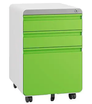 3 Drawer Metal Rolling File Cabinet Under Desk Filing Cabinet Green | 16"W x 18"D x 24"H, Lockable, 5 Wheels, Fully Assembled, Letter/Legal Size, Suitable for Home Office 3 Drawer Metal Rolling File Cabinet Under Desk Filing Cabinet Green | 16"W x 18"D x 24"H, Lockable, 5 Wheels, Fully Assembled, Letter/Legal Size, Suitable for Home Office