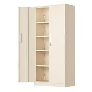 72" Metal Office Storage Locking Cabinet, Lockable Garage Storage Cabinets, High Office Cabinet with Adjustable Shelves for Garage(Warm Grey) 72" Metal Office Storage Locking Cabinet, Lockable Garage Storage Cabinets, High Office Cabinet with Adjustable Shelves for Garage(Warm Grey)