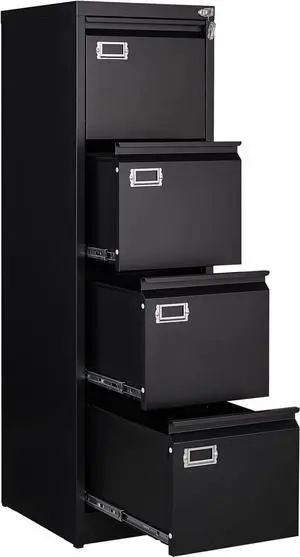 4 Drawer File Cabinet,Black Metal Filing Cabinets with Lock,Metal Vertical Filing Cabinets for Home Office,Steel Storage Cabinet fits Letter/Legal/A4 Size(Assembly Required) 4 Drawer File Cabinet,Black Metal Filing Cabinets with Lock,Metal Vertical Filing Cabinets for Home Office,Steel Storage Cabinet fits Letter/Legal/A4 Size(Assembly Required)
