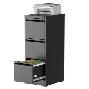 3 Drawer Vertical File Cabinet with Lock for Home Office | Metal Filing Cabinets, Heavy Duty File Storage Cabinet for Legal/Letter/A4 Documents, Easy to Assemble, Black 3 Drawer Vertical File Cabinet with Lock for Home Office | Metal Filing Cabinets, Heavy Duty File Storage Cabinet for Legal/Letter/A4 Documents, Easy to Assemble, Black