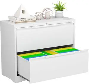 2 Drawer Lateral File Cabinet with Lock,Metal File Cabinets for Home Office,Locking Filing Cabinet for Letters/Legal/A4 Size, Assembly Required,White 2 Drawer-36 W 2 Drawer Lateral File Cabinet with Lock,Metal File Cabinets for Home Office,Locking Filing Cabinet for Letters/Legal/A4 Size, Assembly Required,White 2 Drawer-36 W