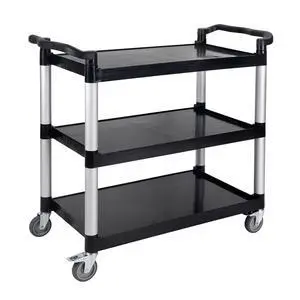 ® Heavy Duty 3-Tier Rolling Cart, Service Utility Cart on Wheels, 550lbs Capacity, Lockable & Silent Wheels, Anti-Rust, Easy Clean for Restaurant, Office, Dorm, Garage, Kitchen Storage ® Heavy Duty 3-Tier Rolling Cart, Service Utility Cart on Wheels, 550lbs Capacity, Lockable & Silent Wheels, Anti-Rust, Easy Clean for Restaurant, Office, Dorm, Garage, Kitchen Storage