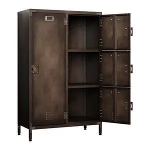 Metal Locker with 4 Lockable Doors, Industrial Steel Storage Lockers for Employees - 55.1" Locker Storage Cabinets for School, Gym, Home, Office, Garage (4 Door) Metal Locker with 4 Lockable Doors, Industrial Steel Storage Lockers for Employees - 55.1" Locker Storage Cabinets for School, Gym, Home, Office, Garage (4 Door)