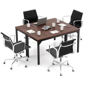 4.5FT Conference Table Set of 2, 55 x 24 Large Meeting Room Table W/Heavy Duty Steel Frame, Modern Computer Desk for Home, Office, Conference Room, Easy Assembly (2) 4.5FT Conference Table Set of 2, 55 x 24 Large Meeting Room Table W/Heavy Duty Steel Frame, Modern Computer Desk for Home, Office, Conference Room, Easy Assembly (2)