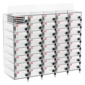 Cell Phone Locker 100 Slots, Wall-Mounted Cell Phone Lock Box with Keys, Acrylic Cell Phone Storage Locker for Employees Office Classroom Gym, Clear Cell Phone Locker Cabinet for Storage (40 Slots) Cell Phone Locker 100 Slots, Wall-Mounted Cell Phone Lock Box with Keys, Acrylic Cell Phone Storage Locker for Employees Office Classroom Gym, Clear Cell Phone Locker Cabinet for Storage (40 Slots)