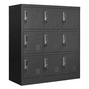 Metal Lockers for Employees,Office Storage Locker with 9 Doors,Black | Employee Locker with Lock and Card Slot,Steel Staff Locker Storage Cabinet for Gym Home School Garage,Assembly Required Metal Lockers for Employees,Office Storage Locker with 9 Doors,Black | Employee Locker with Lock and Card Slot,Steel Staff Locker Storage Cabinet for Gym Home School Garage,Assembly Required