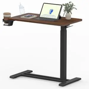 28" Mobile Standing Desk Pneumatic Lift Computer Workstations | Computer workstation desk with hidden wheels,Laptop Rolling Cart for home office and small spaces.27.6"W x 15.7"D,Mahogany 28" Mobile Standing Desk Pneumatic Lift Computer Workstations | Computer workstation desk with hidden wheels,Laptop Rolling Cart for home office and small spaces.27.6"W x 15.7"D,Mahogany
