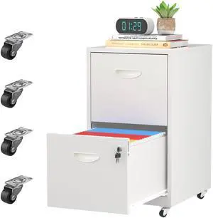 2 Drawer Rolling File Cabinet with Lock,Filing Cabinets for Home Office,Two Drawer File Cabinet, Mobile Under Desk Cabinets,Black Printer Stand with Wheels Fit Letter/A4,Assembly Required 2 Drawer Rolling File Cabinet with Lock,Filing Cabinets for Home Office,Two Drawer File Cabinet, Mobile Under Desk Cabinets,Black Printer Stand with Wheels Fit Letter/A4,Assembly Required