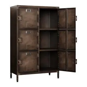 Metal Locker with 6 Lockable Doors, Industrial Steel Storage Lockers for Employees - 47.3" Locker Storage Cabinets for School, Gym, Home, Office, Garage (6 Door) Metal Locker with 6 Lockable Doors, Industrial Steel Storage Lockers for Employees - 47.3" Locker Storage Cabinets for School, Gym, Home, Office, Garage (6 Door)