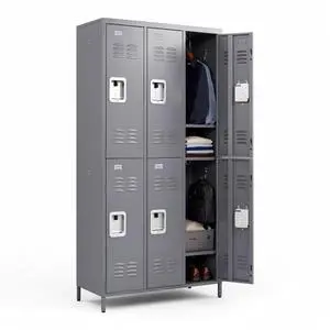 72" Height Metal Lockers for Employees with 6 Door,Heavy Duty | Steel Storage Locker with Card Slot for Home Office School Gym Garage,Locker with Lock for Sports,Employees,Assembly Required 72" Height Metal Lockers for Employees with 6 Door,Heavy Duty | Steel Storage Locker with Card Slot for Home Office School Gym Garage,Locker with Lock for Sports,Employees,Assembly Required