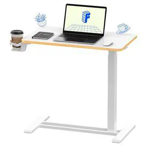 28" Mobile Standing Desk Pneumatic Lift Computer Workstations | Computer workstation desk with hidden wheels,Laptop Rolling Cart for home office and small spaces.27.6"W x 15.7"D,White Maple 28" Mobile Standing Desk Pneumatic Lift Computer Workstations | Computer workstation desk with hidden wheels,Laptop Rolling Cart for home office and small spaces.27.6"W x 15.7"D,White Maple