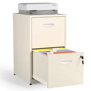 2 Drawer File Cabinet with Lock, Metal Filing Cabinet for Office | Small File Cabinets for Home Office, Under Desk Vertical File Cabinet Fit Hanging Files, Letter & A4 Documents 2 Drawer File Cabinet with Lock, Metal Filing Cabinet for Office | Small File Cabinets for Home Office, Under Desk Vertical File Cabinet Fit Hanging Files, Letter & A4 Documents