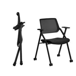 2 Pack Stackable & Foldable Conference Room Chairs, Mesh Guest Reception Chair with Arms, Office Chair with Ergonomic Bouncing Back for Meeting, Guest & Reception, Training & Waiting Room 2 Pack Stackable & Foldable Conference Room Chairs, Mesh Guest Reception Chair with Arms, Office Chair with Ergonomic Bouncing Back for Meeting, Guest & Reception, Training & Waiting Room