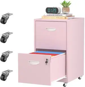 2 Drawer Rolling File Cabinet with Lock,Filing Cabinets for Home Office,Two Drawer File Cabinet, Mobile Under Desk File Cabinets,Printer Stand with Wheels Fit Letter/A4,Assembly Required 2 Drawer Rolling File Cabinet with Lock,Filing Cabinets for Home Office,Two Drawer File Cabinet, Mobile Under Desk File Cabinets,Printer Stand with Wheels Fit Letter/A4,Assembly Required