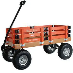 Berlin Flyer Sport Wagon - Model F410 - Amish Made in Ohio, USA - 10" No-Flat Tires (Orange) Berlin Flyer Sport Wagon - Model F410 - Amish Made in Ohio, USA - 10" No-Flat Tires (Orange)