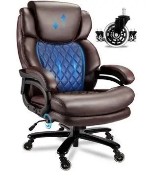 800lbs Big and Tall Office Chair, Executive Chair with Adjustable Headrest, High Back Extra Wide Seat, Heavy Duty PU Leather for Home Office, Comfortable Large Computer Desk Chair 800lbs Big and Tall Office Chair, Executive Chair with Adjustable Headrest, High Back Extra Wide Seat, Heavy Duty PU Leather for Home Office, Comfortable Large Computer Desk Chair