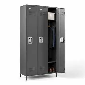72" Height Metal Lockers for Employees with 3 Door,Heavy Duty | Steel Storage Locker with Card Slot for Home Office School Gym Garage,Locker with Lock for Sports,Employees,Assembly Required 72" Height Metal Lockers for Employees with 3 Door,Heavy Duty | Steel Storage Locker with Card Slot for Home Office School Gym Garage,Locker with Lock for Sports,Employees,Assembly Required