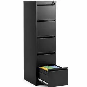 5 Drawer File Cabinet with Lock, Vertical Metal Filing Cabinet Black | 64.2"H x 15"W x 18"D Office Storage Cabinet for Home Office, Fit Letter, Legal, A4 and F4, Assembly Required 5 Drawer File Cabinet with Lock, Vertical Metal Filing Cabinet Black | 64.2"H x 15"W x 18"D Office Storage Cabinet for Home Office, Fit Letter, Legal, A4 and F4, Assembly Required