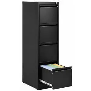 4 Drawer File Cabinet with Lock, Vertical Metal Filing Cabinet Black | 52.3"H x 15"W x 18"D Office Storage Cabinet for Home Office, Fit Letter, Legal, A4 and F4, Assembly Required 4 Drawer File Cabinet with Lock, Vertical Metal Filing Cabinet Black | 52.3"H x 15"W x 18"D Office Storage Cabinet for Home Office, Fit Letter, Legal, A4 and F4, Assembly Required