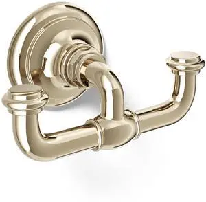72572-AF Artifacts® Double Robe Hook, Vibrant French Gold 72572-AF Artifacts® Double Robe Hook, Vibrant French Gold