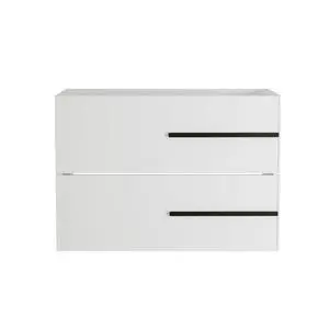 30 inch Floating Bathroom Vanity Without Sink, Space Saving Fluted Design for Small Bathrooms, Soft Closing Drawers & Black Handles White 30 inch Floating Bathroom Vanity Without Sink, Space Saving Fluted Design for Small Bathrooms, Soft Closing Drawers & Black Handles White