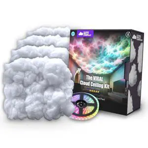 Cloud Light Ceiling Panels & LED Lights Peel-and-Stick, 32.8 ft LED Strips, Alexa-Enabled, Aesthetic Room Decor for Bedrooms, Dorms, Gaming Rooms, Home Theater, Content Creators, AirBNB Décor Cloud Light Ceiling Panels & LED Lights Peel-and-Stick, 32.8 ft LED Strips, Alexa-Enabled, Aesthetic Room Decor for Bedrooms, Dorms, Gaming Rooms, Home Theater, Content Creators, AirBNB Décor